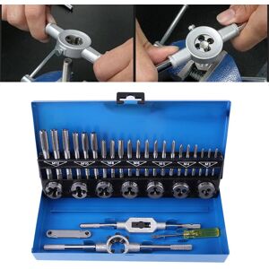 32pcs M3-M12 Coarse Pitch Alloy Steel Tap And Die Set With Wrench Thread Tool 32pcs M3-M12 Coarse Pitch Alloy Steel Tap And Die Set With Wrench Thread Tool