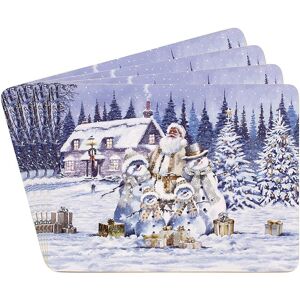 Macneil Traditional White Christmas Set Of 4 Placemats - 29cm X 22cm - Gift Idea Macneil Traditional White Christmas Set Of 4 Placemats - 29cm X 22cm - Gift Idea