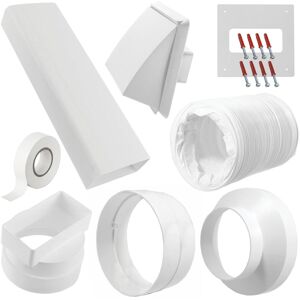 Spares2go Exterior Venting Kit & Extension Hose For Air Conditioning Unit (6" X 6m, White) Spares2go Exterior Venting Kit & Extension Hose For Air Conditioning Unit (6" X 6m, White)