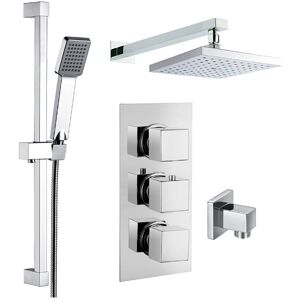 Delphi Holbrook Thermostatic Triple Concealed Mixer Shower Kit + Fixed Shower He Delphi Holbrook Thermostatic Triple Concealed Mixer Shower Kit + Fixed Shower He