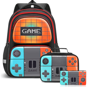 Does Not Apply School Backpack For Boys,Gamer School Bag Set For Kids With Lunch Box Pencil Cas Does Not Apply School Backpack For Boys,Gamer School Bag Set For Kids With Lunch Box Pencil Cas