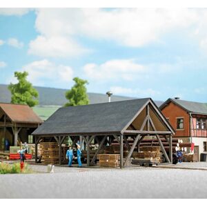 Busch 1677 Oo/ho Lumberyard With Accessories Busch 1677 Oo/ho Lumberyard With Accessories