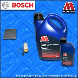 Millers Oils Service Kit For Vw Golf Mk7 (5g) 2.0 R Oil Cabin Filters Sump Plug +5w40 Fs Oil Millers Oils Service Kit For Vw Golf Mk7 (5g) 2.0 R Oil Cabin Filters Sump Plug +5w40 Fs Oil