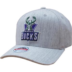 Mitchell & Ness Milwaukee Bucks Team Heather Grey Classic Stretch Snapback Cap Mitchell & Ness Milwaukee Bucks Team Heather Grey Classic Stretch Snapback Cap