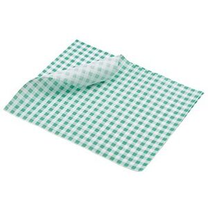 Genware Case Of 1000 Greaseproof Paper Sheets Green Gingham Burger Food Wrap 25x 20cm Genware Case Of 1000 Greaseproof Paper Sheets Green Gingham Burger Food Wrap 25x 20cm
