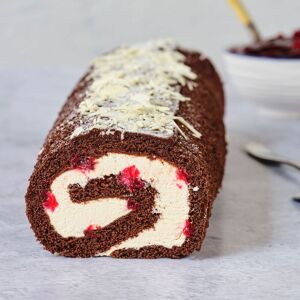 Waldron'S Patisserie Waldron'S Frozen Rum & Dark Cherry Sponge Roulade 1x18ptn ❄ Waldron'S Patisserie Waldron'S Frozen Rum & Dark Cherry Sponge Roulade 1x18ptn ❄