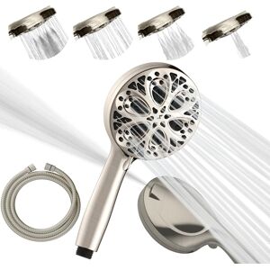 Sparkpod Shower Head And Hose Set - High Pressure Showerhead With 10 Spray Sett Sparkpod Shower Head And Hose Set - High Pressure Showerhead With 10 Spray Sett