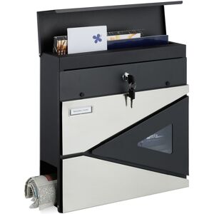 Relaxdays Letter Box Mailbox Outdoor Mail Holder Waterproof Spacious Secure Mailbox Relaxdays Letter Box Mailbox Outdoor Mail Holder Waterproof Spacious Secure Mailbox