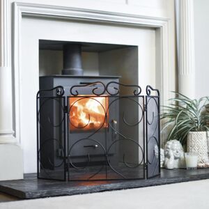 Black Country Metal Works "The Antiquitas" Three Fold Fire Guard Child Safety Spark Screen Black Country Metal Works "The Antiquitas" Three Fold Fire Guard Child Safety Spark Screen