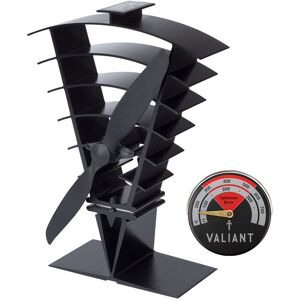 Valiant Vanquish Stove Fan & Magnetic Stove Fan Thermometer In Red Bundle Valiant Vanquish Stove Fan & Magnetic Stove Fan Thermometer In Red Bundle