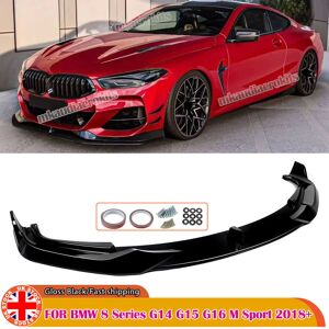 For Bmw 8 Series G14 G15 G16 Front Lip Splitter Spoiler Gloss Black 2018+ Body For Bmw 8 Series G14 G15 G16 Front Lip Splitter Spoiler Gloss Black 2018+ Body