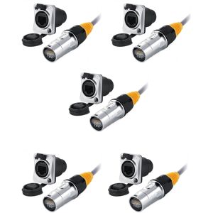 5x Ip67 Rj45 Connectors / Ethernet Rj45 Plug + Socket For Outdoor6153 5x Ip67 Rj45 Connectors / Ethernet Rj45 Plug + Socket For Outdoor6153