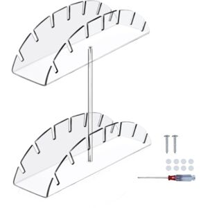 Sodial 3x(Hat Organizer For Baseball Hats Two-Layer Acrylic Baseball Hat Display8071 Sodial 3x(Hat Organizer For Baseball Hats Two-Layer Acrylic Baseball Hat Display8071