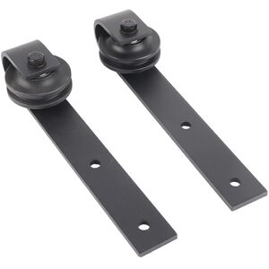 6.6ft Modern Sliding Barn Door Closet Hardware Track System Unit For Single 6.6ft Modern Sliding Barn Door Closet Hardware Track System Unit For Single