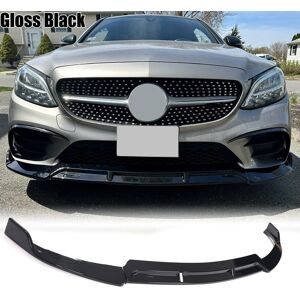 Speed_turning Gloss Black Front Bumper Lip Spoiler For Mercedes-Benz W205 C300 Sport C43 19-22 Speed_turning Gloss Black Front Bumper Lip Spoiler For Mercedes-Benz W205 C300 Sport C43 19-22