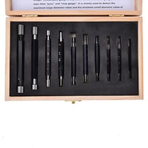 10pcs Thread Plug Gagehigh Double End Through Stop Measurement Hand Tool Type A 10pcs Thread Plug Gagehigh Double End Through Stop Measurement Hand Tool Type A