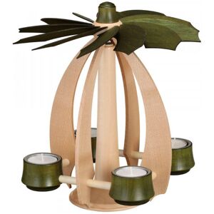 Erzgebirgische Volkskunst Drechslerei Schalling Floating Pyramid Moss Green Wxhxd 24x27x24cm New Wood Pyramid Levitate Erzgebirgische Volkskunst Drechslerei Schalling Floating Pyramid Moss Green Wxhxd 24x27x24cm New Wood Pyramid Levitate