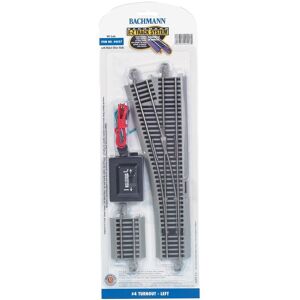 Bachmann E-Z Track(R) W/nickel Silver Rail & Gray Roadbed - #4 Turnout Left (Us Import) Bachmann E-Z Track(R) W/nickel Silver Rail & Gray Roadbed - #4 Turnout Left (Us Import)