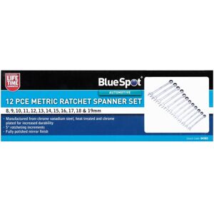Bluespot Blue Spot Tools 12 Pce Metric Ratchet Spanner Set (8-19mm) 04303 Bluespot Blue Spot Tools 12 Pce Metric Ratchet Spanner Set (8-19mm) 04303