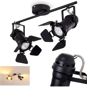 Does Not Apply Ceiling Lamp Lichinga, Metal Ceiling Lamp In Black, 2-Flame, With Adjustable Spo Does Not Apply Ceiling Lamp Lichinga, Metal Ceiling Lamp In Black, 2-Flame, With Adjustable Spo