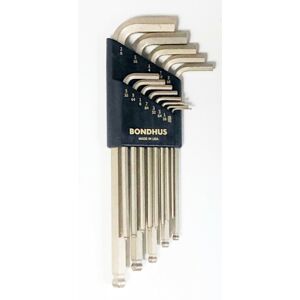 Bondhus 13pc Imperial Ball End Hex Allen Key Set Gold Finish .050-3/8 Blx13g Bondhus 13pc Imperial Ball End Hex Allen Key Set Gold Finish .050-3/8 Blx13g