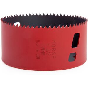Morse Mhs72 (177726) Advanced Bi-Metal Hole Saw 4. 1/2in - 114mm Diameter Morse Mhs72 (177726) Advanced Bi-Metal Hole Saw 4. 1/2in - 114mm Diameter