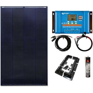 Victron Energy 200w Black Solar Panel Kit Victron Pwm Controller Battery, Mountings, Cables Victron Energy 200w Black Solar Panel Kit Victron Pwm Controller Battery, Mountings, Cables