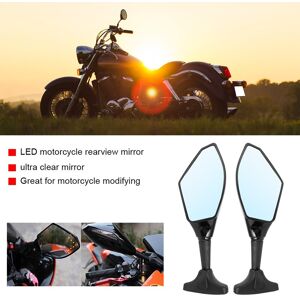 ♡ 2 Pcs Led Rearview Mirror Modified Motorcycle Mirror Lamp Shell & Light ♡ 2 Pcs Led Rearview Mirror Modified Motorcycle Mirror Lamp Shell & Light