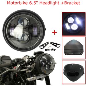 6.5" Headlight Motorcycle Motorbike Hi/lo Beam Led Front Headlamp Universal Uk 6.5" Headlight Motorcycle Motorbike Hi/lo Beam Led Front Headlamp Universal Uk