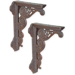Aubaho A Pair Of Cast Iron Wall Brackets Replica Retro Design Decoration Aubaho A Pair Of Cast Iron Wall Brackets Replica Retro Design Decoration