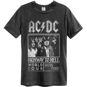 Amplified Mens Ac/dc Highway To Hell Poster Mens T-Shirt / Xs Charcoal Ns5157 Amplified Mens Ac/dc Highway To Hell Poster Mens T-Shirt / Xs Charcoal Ns5157