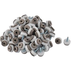Uxcell Furniture Table Chair Leg Nonslip Screw Floor Felt Pad Nail Protector 100pcs Uxcell Furniture Table Chair Leg Nonslip Screw Floor Felt Pad Nail Protector 100pcs