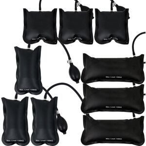 Spares2go Inflatable Air Wedge Set Car Tyre Auto Wheel Change Level Lifting Bags X 9 Spares2go Inflatable Air Wedge Set Car Tyre Auto Wheel Change Level Lifting Bags X 9