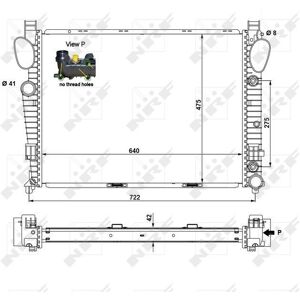 Engine Cooling Radiator Aluminium Oe Quality For Mercedes-Benz S-Class Nrf 55325 Engine Cooling Radiator Aluminium Oe Quality For Mercedes-Benz S-Class Nrf 55325