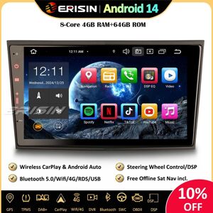 Erisin 8\" 64gb Dab+android 14 Car Stereo Sat Nav Vauxhall Astra Corsa C/d Meriva Zafira Erisin 8\" 64gb Dab+android 14 Car Stereo Sat Nav Vauxhall Astra Corsa C/d Meriva Zafira