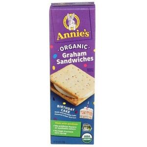 Annie's Homegrown Organic Birthday Cake Graham Sandwiches - Snack Sandwiches Annie's Homegrown Organic Birthday Cake Graham Sandwiches - Snack Sandwiches