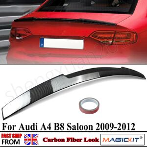 Magickit For Audi A4 B8 S4 Rs4 Saloon 09-2012 M4 Style Rear Boot Spoiler Lip Carbon Look Magickit For Audi A4 B8 S4 Rs4 Saloon 09-2012 M4 Style Rear Boot Spoiler Lip Carbon Look