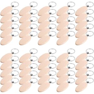 Eurowagens 1set Wooden Keychain Oval Wood Engraving Blanks For Diy Gift Crafts Eurowagens 1set Wooden Keychain Oval Wood Engraving Blanks For Diy Gift Crafts