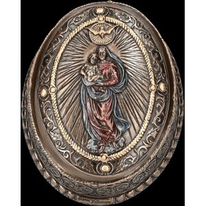 Casket - Mary With Jesus Child - Religion Veronese Decorative Bowl Box Casket - Mary With Jesus Child - Religion Veronese Decorative Bowl Box