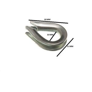 Onestopdiy Wire Rope Thimble 3mm 1/8 Bzp Zp Pack Size 40 Onestopdiy Wire Rope Thimble 3mm 1/8 Bzp Zp Pack Size 40