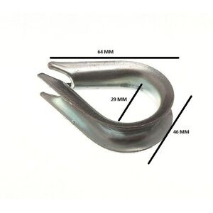 Onestopdiy Wire Rope Thimble 12mm 1/2 Bzp Zp Pack Size 12 Onestopdiy Wire Rope Thimble 12mm 1/2 Bzp Zp Pack Size 12