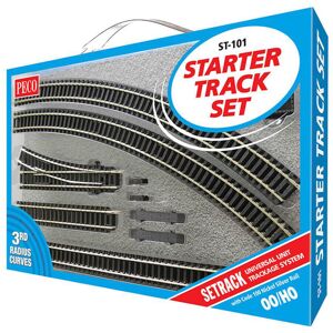 Peco St-101 Setrack Oo/ho Starter Track Set W/3rd Radius Curves Code 100 Peco St-101 Setrack Oo/ho Starter Track Set W/3rd Radius Curves Code 100