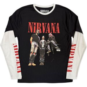 Nirvana In Utero Band Photo Layered Long Sleeve T Shirt Nirvana In Utero Band Photo Layered Long Sleeve T Shirt