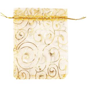 5x(100pcs Champagne Eyelash Organza Drawstring Pouches Jewelry Party7261 5x(100pcs Champagne Eyelash Organza Drawstring Pouches Jewelry Party7261