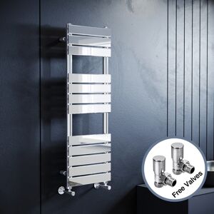 Elegant Chrome Towel Rail Radiator 400 X 1200 Bathroom Flat Panel Heating Rad With Valve Elegant Chrome Towel Rail Radiator 400 X 1200 Bathroom Flat Panel Heating Rad With Valve