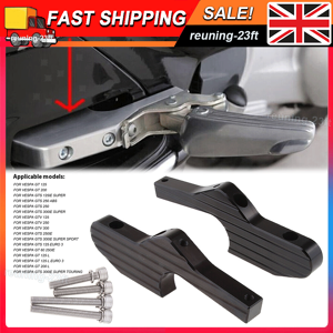 Passenger Foot Peg Extensions Extended Footpegs For Vespa Gts 300ie Black Passenger Foot Peg Extensions Extended Footpegs For Vespa Gts 300ie Black