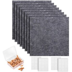 Sodial 1x(Cork Board Wall Felt Board Tile With 60 Push Pins And Removable5420 Sodial 1x(Cork Board Wall Felt Board Tile With 60 Push Pins And Removable5420