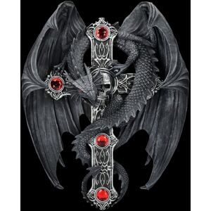 Wall Relief - Gothic Dragon By Anne Stokes Dragon - Figure Statue Cross Wall Relief - Gothic Dragon By Anne Stokes Dragon - Figure Statue Cross