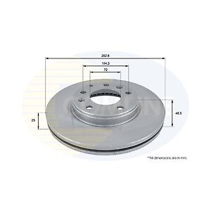 Comline Coated Brake Disc Front Axle To Fit Mazda 6 02->07 Comline Coated Brake Disc Front Axle To Fit Mazda 6 02->07