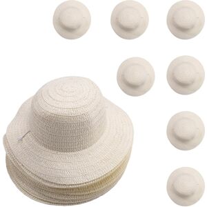 Sodial 2x(20 Pcs Diy Straw Hat Set Beach Summer Work Farmer Hats For Men Women9551 Sodial 2x(20 Pcs Diy Straw Hat Set Beach Summer Work Farmer Hats For Men Women9551